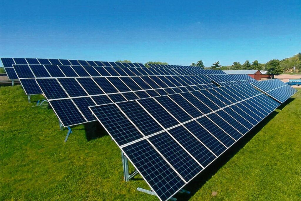 Solar Panels for Real Estate and Homeowners, panels near field in Wisconsin