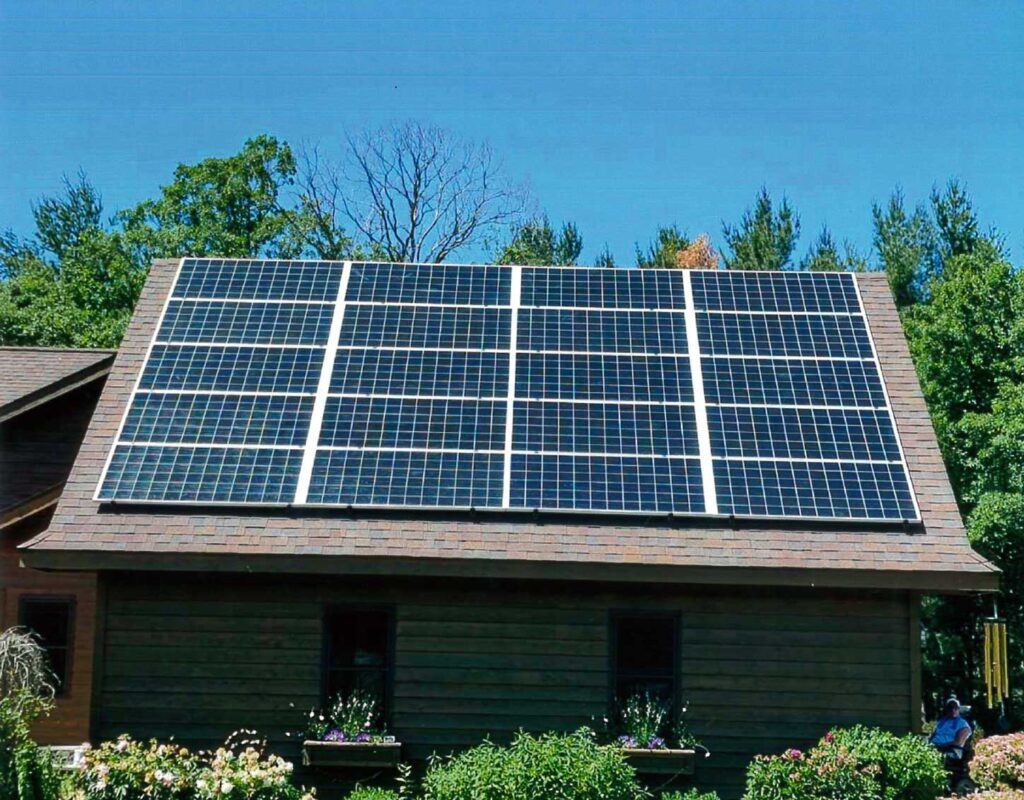 Solar Panels for Real Estate and Homeowners, panels over garage in Wisconsin