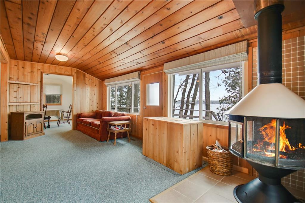 4-Season Home, Lac Courte Oreilles Lake, Living Room